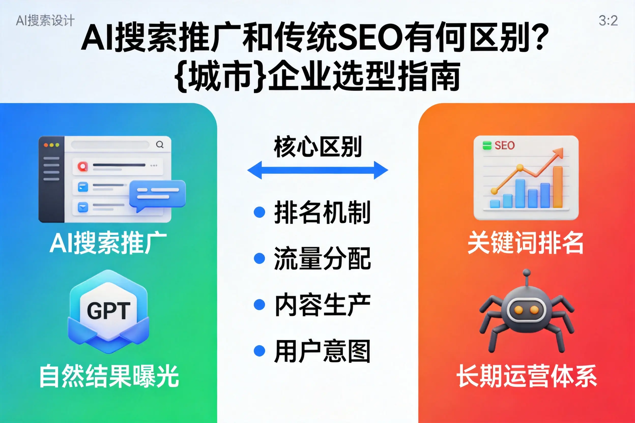 AI搜索推广和传统SEO有何区别？茂名企业选型指南