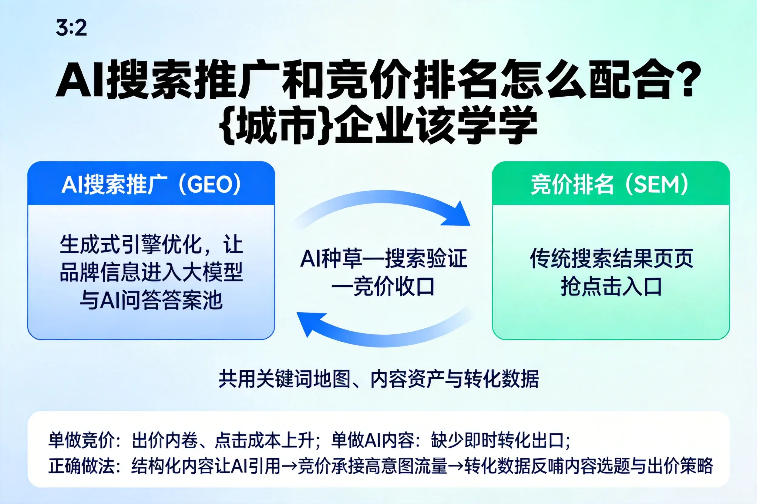 AI搜索推广和竞价排名怎么配合?茂名企业该学学
