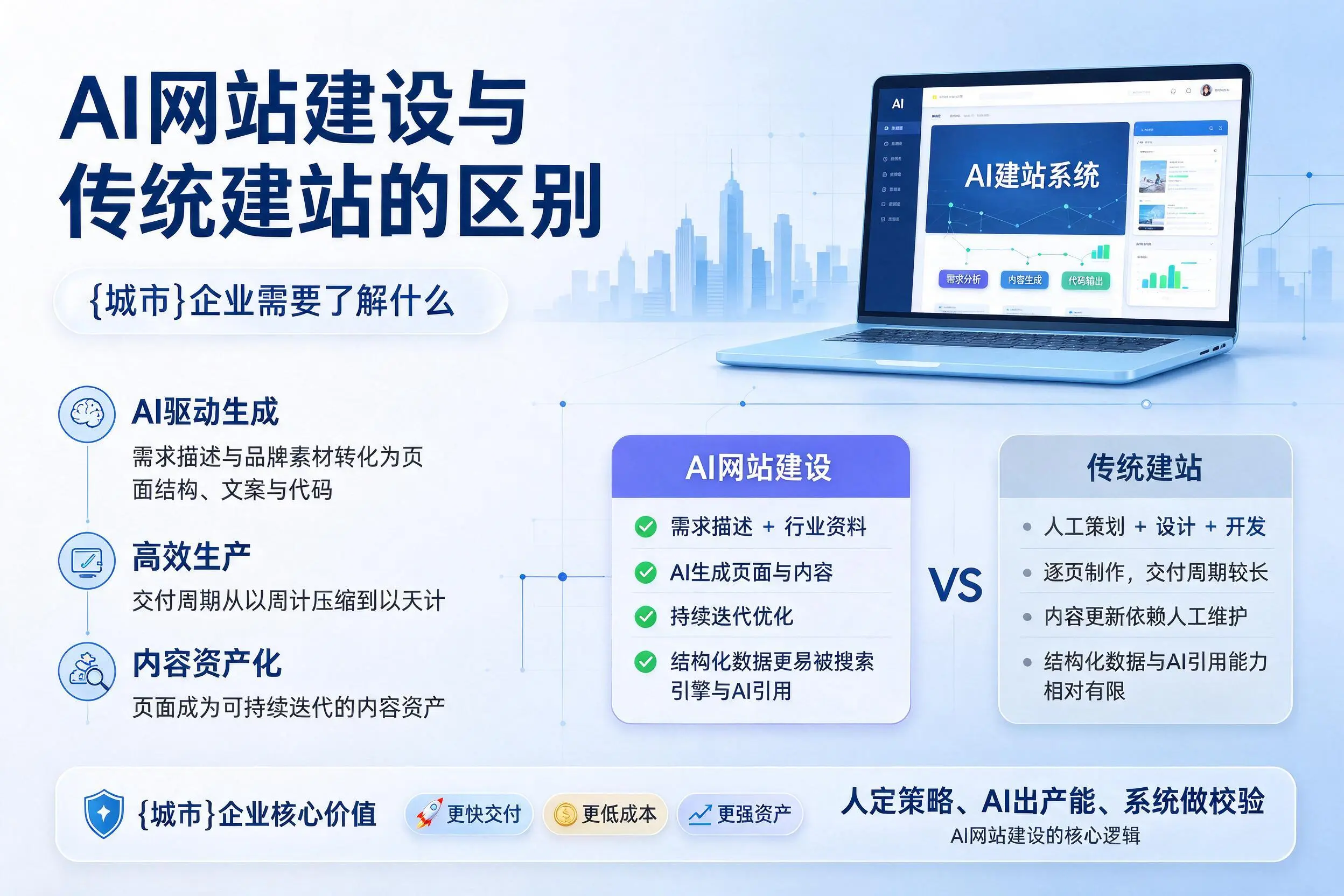 AI网站建设与传统建站的区别,茂名企业需要了解什么