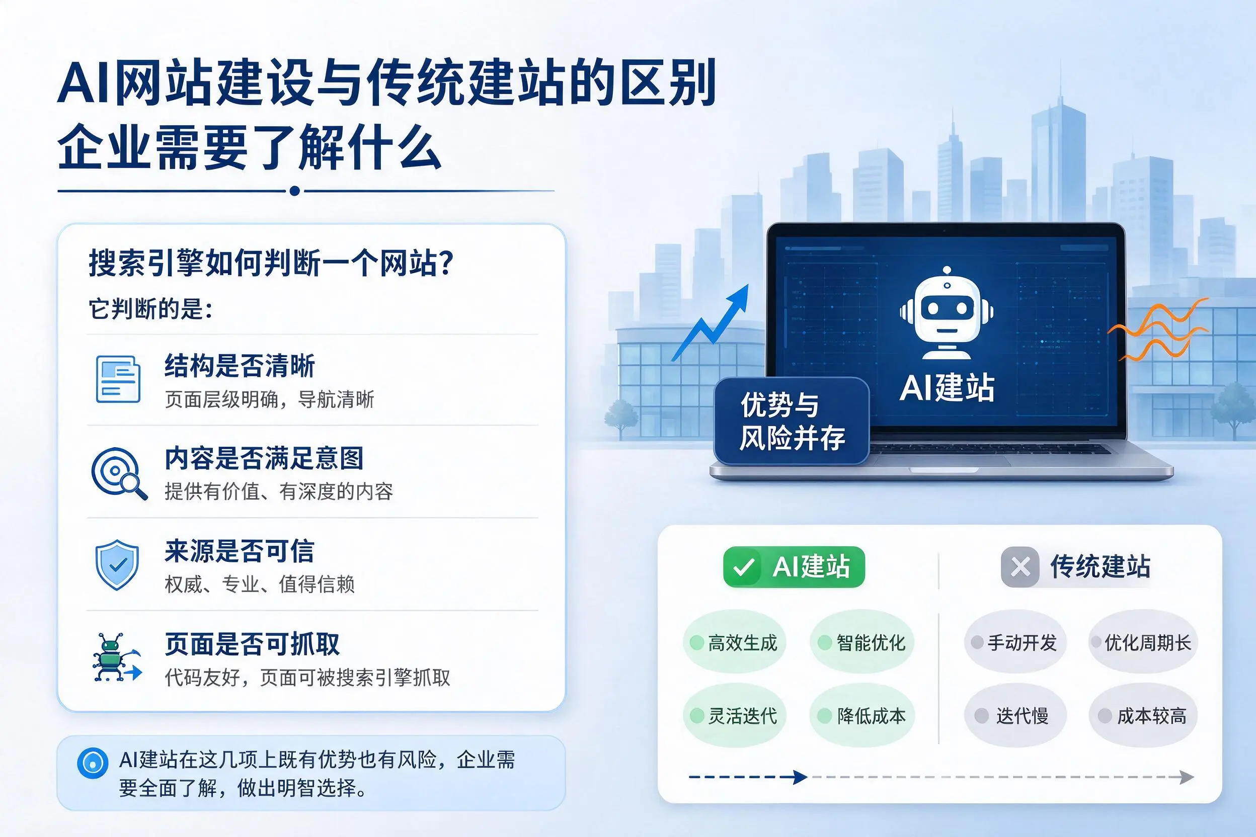 AI网站建设与传统建站的区别,茂名企业需要了解什么