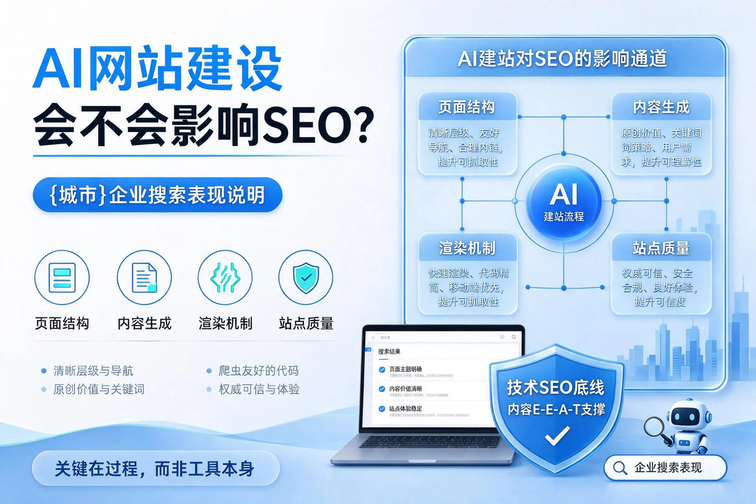 AI网站建设会不会影响SEO？茂名企业搜索表现说明