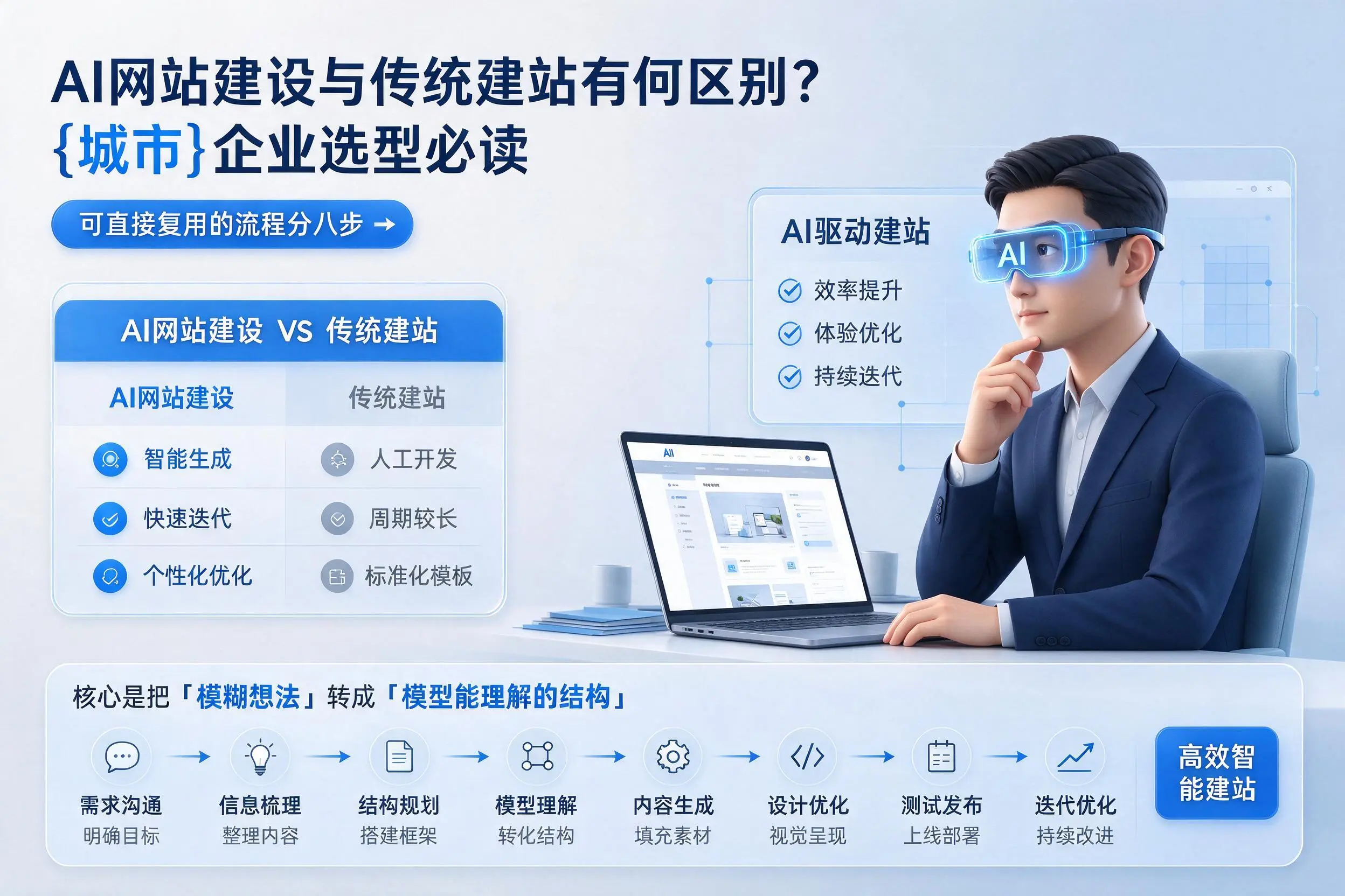 AI网站建设与传统建站有何区别?茂名企业选型必读