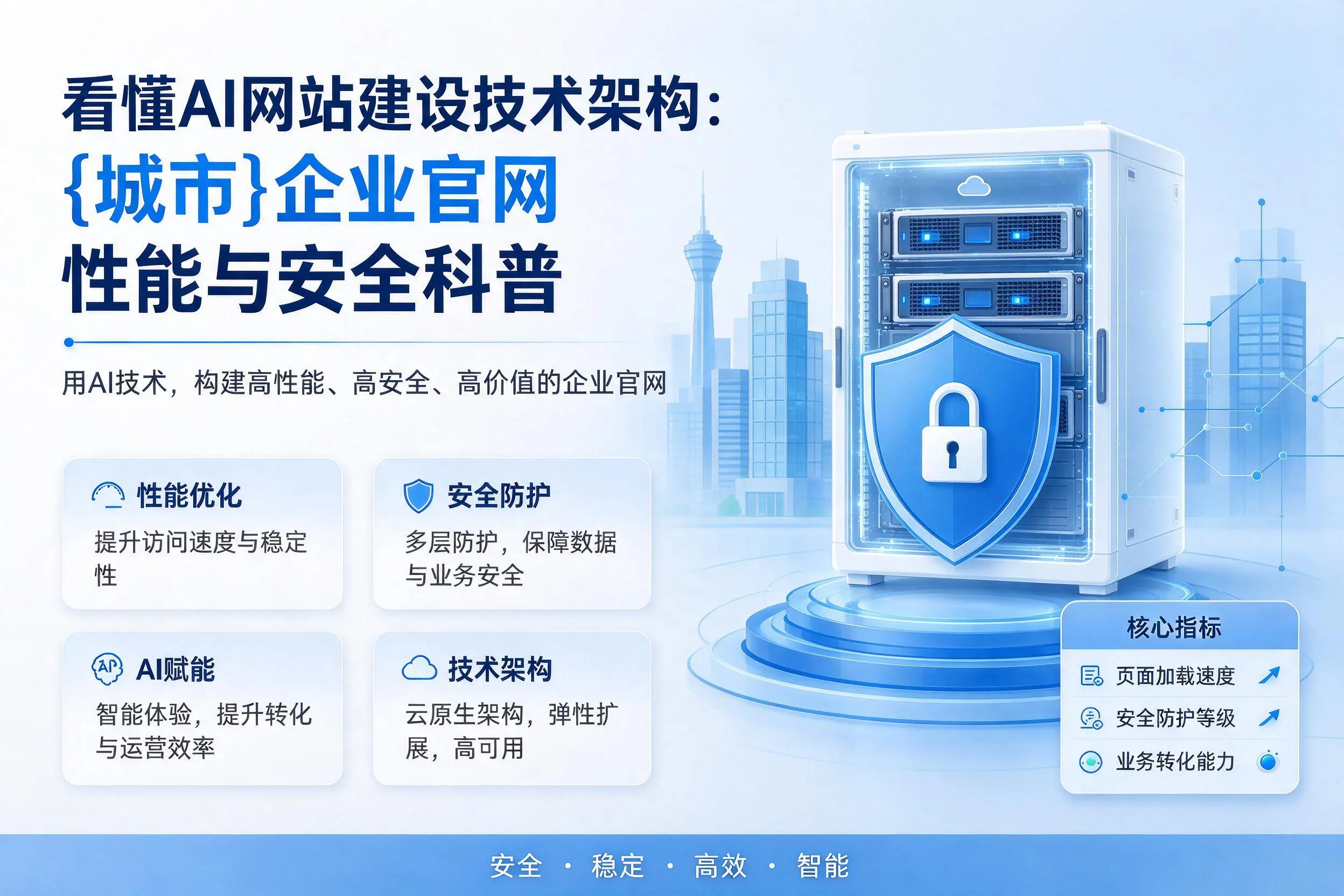 看懂AI网站建设技术架构:茂名企业官网性能与安全科普